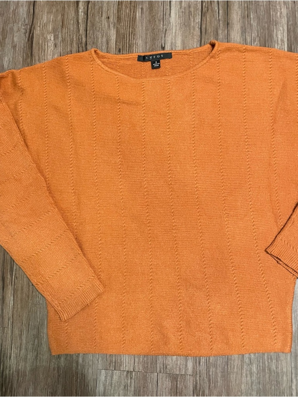 Cyrus Women's Burnt Orange Sweater
